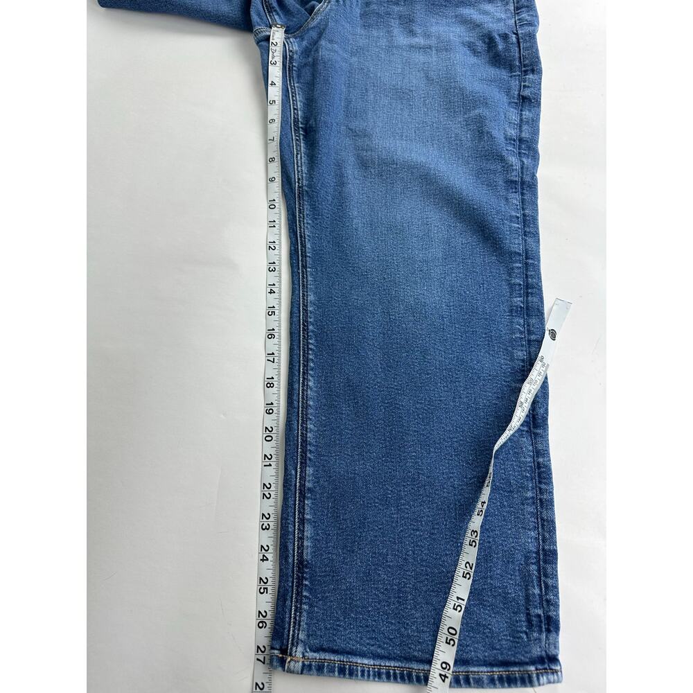 American Eagle Size 16 Short Curvy Straight Jeans Medium Wash Stretch 34x27 - Picture 9 of 9